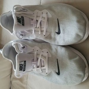 White and Gray Nike's